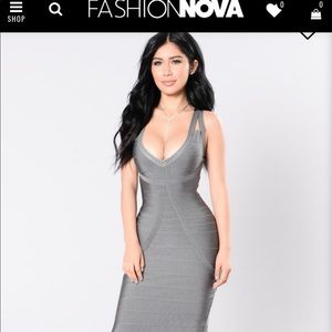 Grey bandage dress